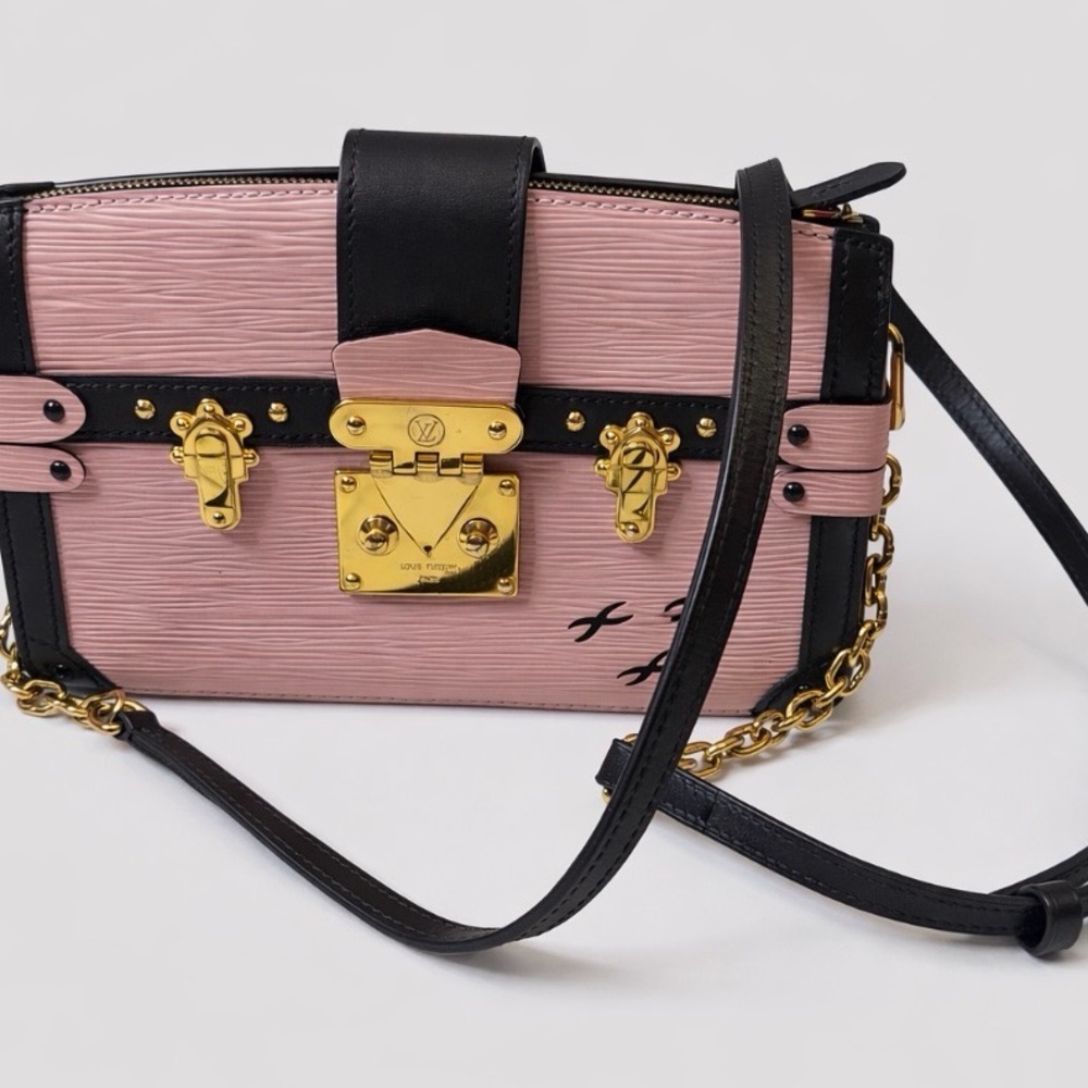 💕 Louis Vuitton Petite Malle Pink/Black Epi Leather Bag💕